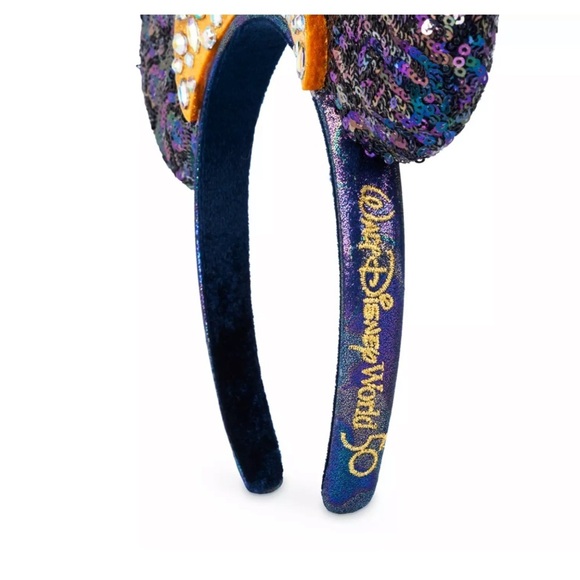 Walt Disney World 50th Anniversary Minnie Mouse Jewelled Ears Headband - Picture 2 of 6
